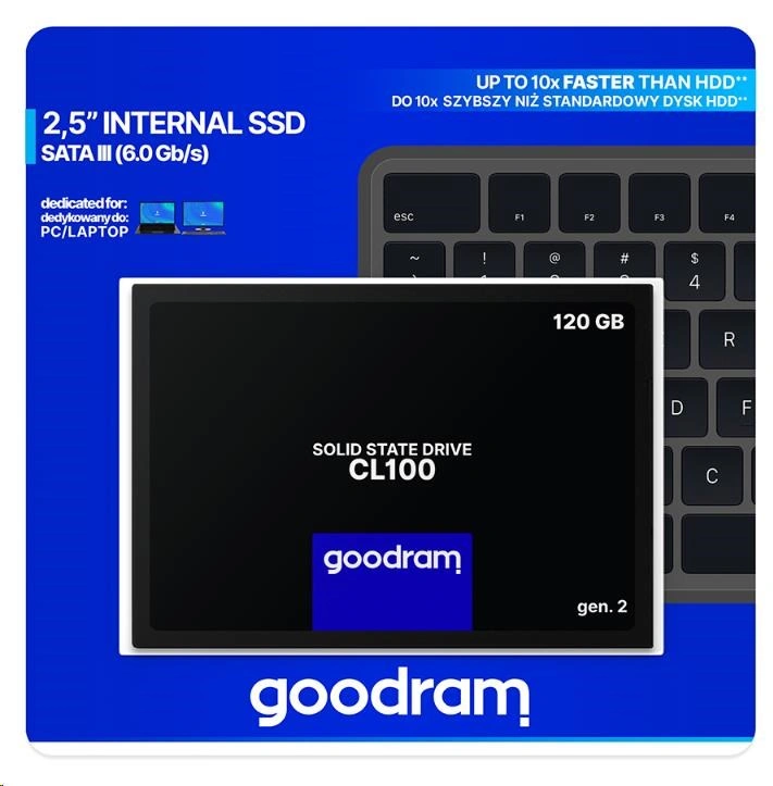 GOODRAM CL100 Gen.3, 2,5" - 120GB