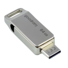 Goodram Flash Disk 64GB ODA3, USB 3.2, Silver