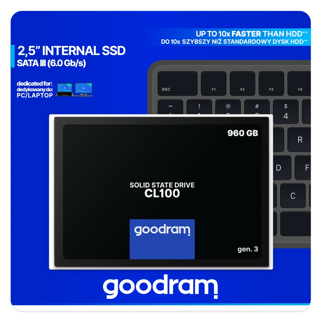 GOODRAM CL100 Gen.3, 2,5" - 960GB