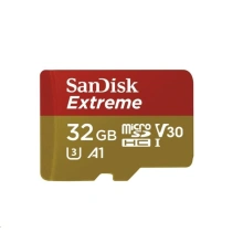 SanDisk MicroSDHC 32GB Extreme A1 UHS-I (V30) U3 + SD adaptér