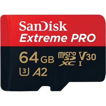 SanDisk Extreme PRO microSDXC 64GB UHS-I + SD adaptér