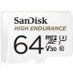 SanDisk microSDHC High Endurance 64GB (R:100/W:40 MB/s) Class 10, U3 V30 karta + Adaptér