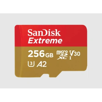 SanDisk micro SDXC 256GB Extreme + adaptér