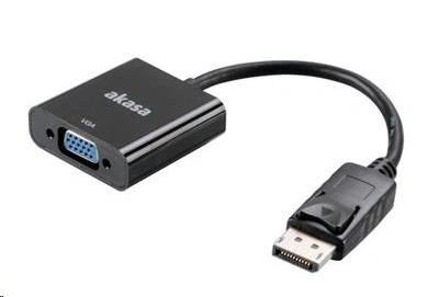 AKASA Kabel redukce DisplayPort na VGA (D-SUB), 20cm, ml10