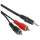 PremiumCord kabel Jack 3.5mm-2xCINCH M/M 15m