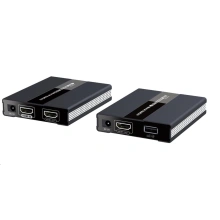 PremiumCord HDMI extender s USB na 60m přes Ethernet