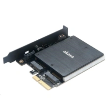 AKASA Adaptér pro M.2 PCIe a M.2 SATA s chladičem