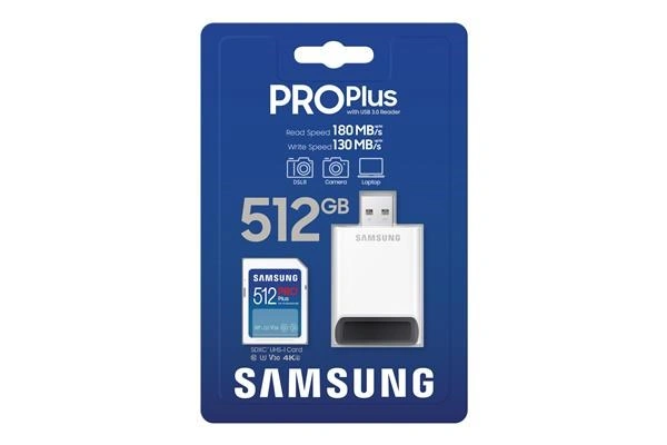 Samsung SDXC 512GB PRO Plus + USB adaptér