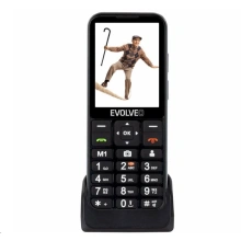 Evolveo EasyPhone LT s nabíjecím stojánkem, černá