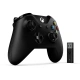 Xbox ONE S Bezdrátový ovladač, černý + bezdrátový adaptér pro Win 10 v2 (PC, Xbox ONE)