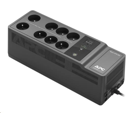 APC Back-UPS 850VA (520W), 230 V, nabíjecí porty USB/USB-C, 8× česká zásuvka (FR)