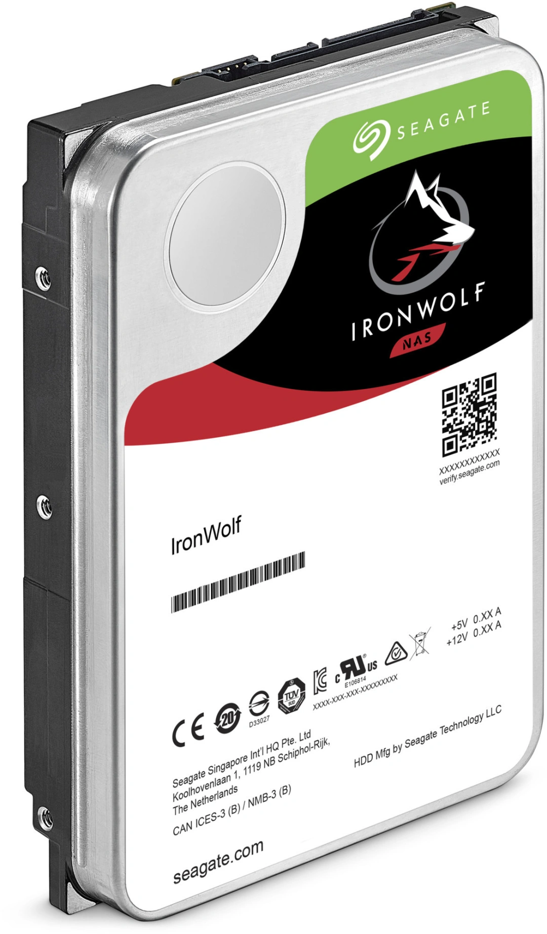 Seagate IronWolf, 3,5" - 12TB (ST12000VN0008)