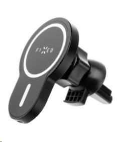 FIXED držák s bezdrátovým nabíjením Maglick, MagSafe, 15W, černá