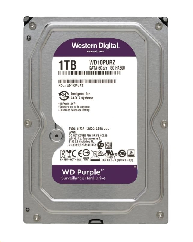 WD Purple - 1TB (WD10PURZ)
