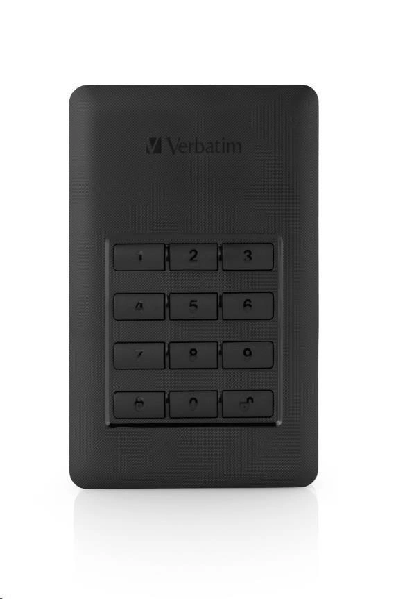Verbatim Secure Portable HDD, USB 3.1 - 2TB