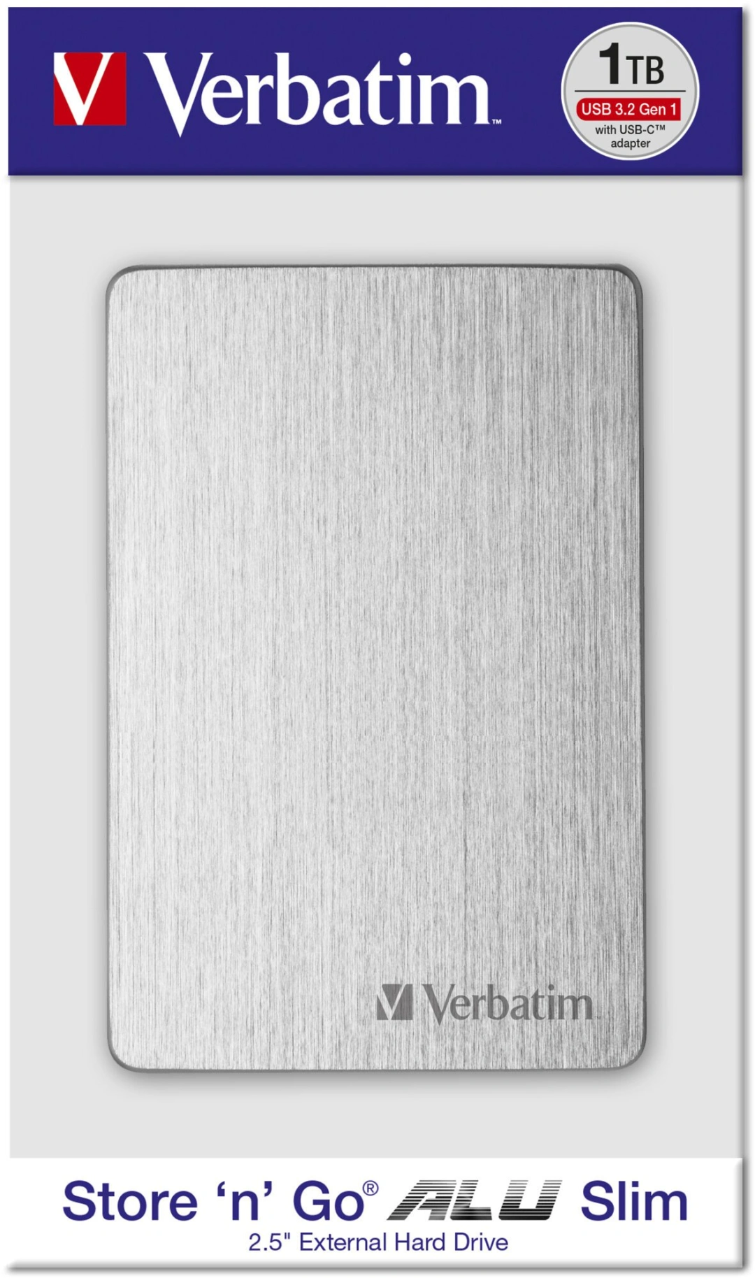 Verbatim Store´n´ Go ALU Slim - 2TB, Silver