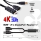 Club3D adaptér HDMI 1.4 na DisplayPort 1.1 (M/F), USB napájení, 18cm