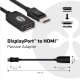 Club3D DisplayPort 1.1 na HDMI 1.3, pasivní adaptér, 24cm