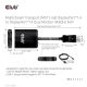 Club3D adaptér USB-C 3.2 - 2xDisplayPort, M/F, 4K@60Hz, MST, 20cm, černá