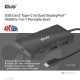 Club3D dokovací stanice USB Gen2 Type-C na Dual DisplayPort 4k60Hz 7-in-1 Portable Dock