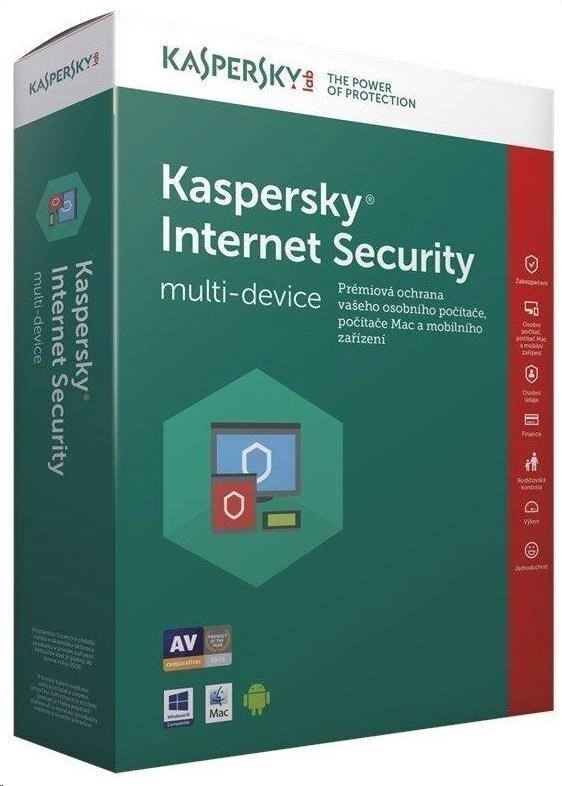 Kaspersky Internet Security CZ multi-device, 10PC/1