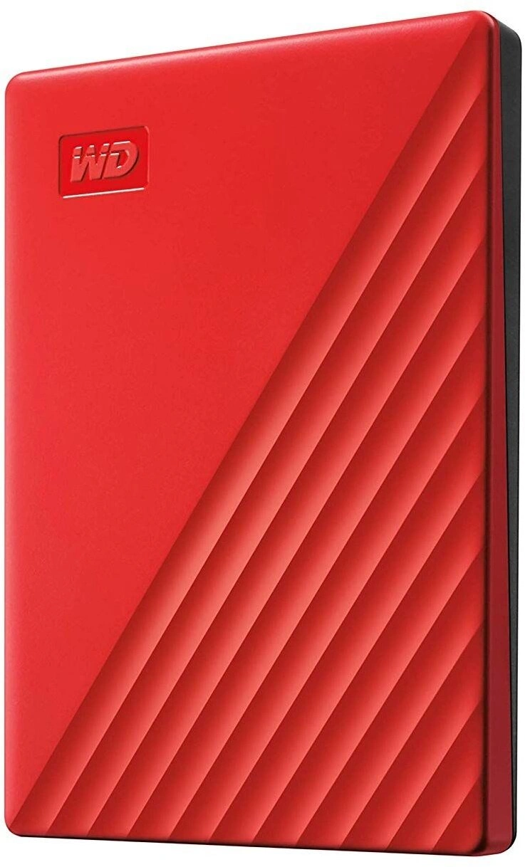 WD My Passport Portable - 4TB, červená