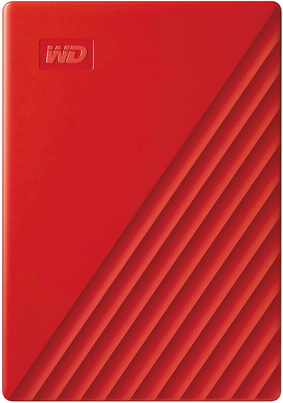 WD My Passport Portable - 4TB, červená