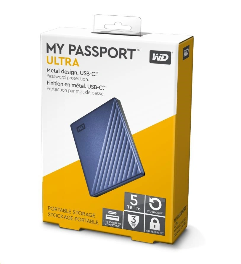 WD 2.5" My Passport Ultra 5TB modro-černý