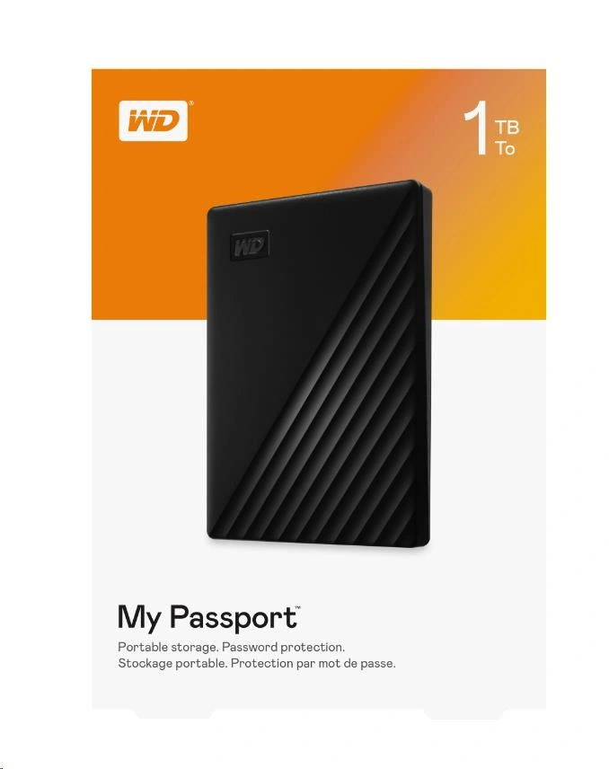 WD My Passport 1TB, černý