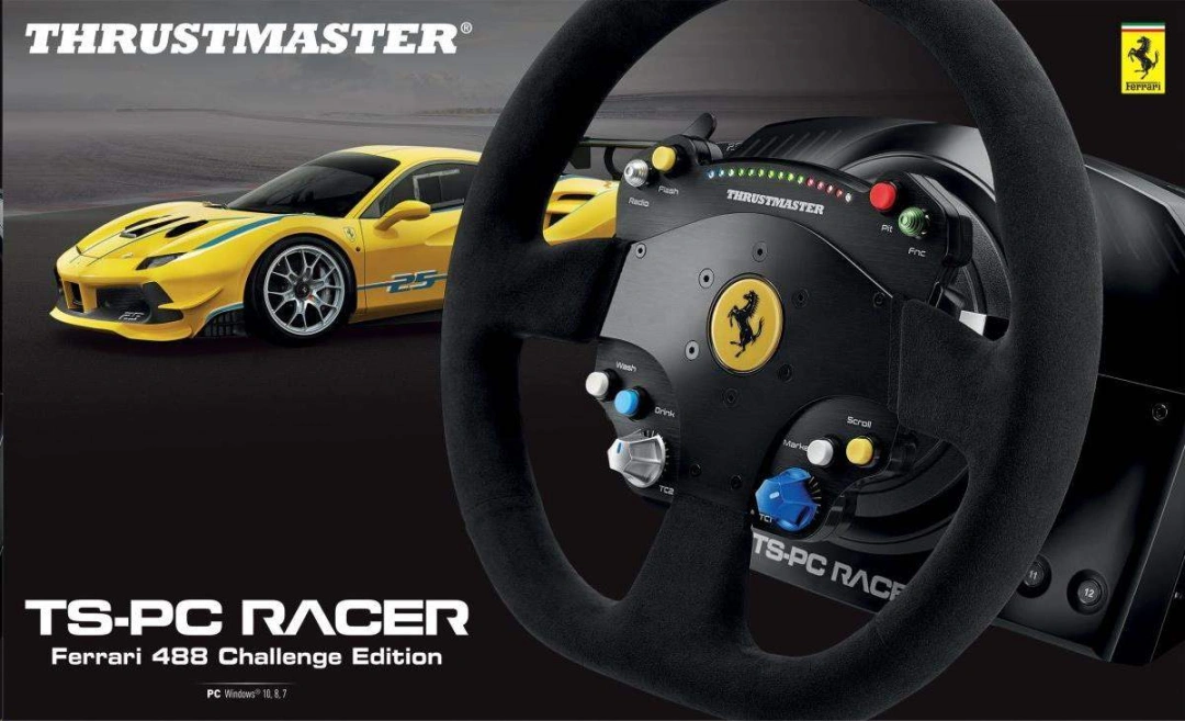 Thrustmaster volant TS-PC Racer, Ferrari 488 Challenge Edition (PC)