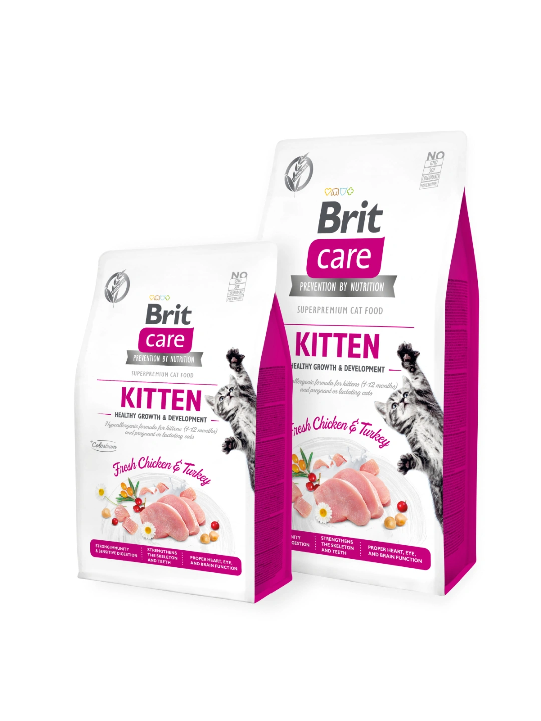 Brit Care Cat Grain-Free Kitten Healthy Growth & Development Chicken+Turkey 2 kg