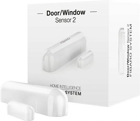 FIBARO bateriový Senzor 2 na okna a dveře, Z-Wave Plus, bílá