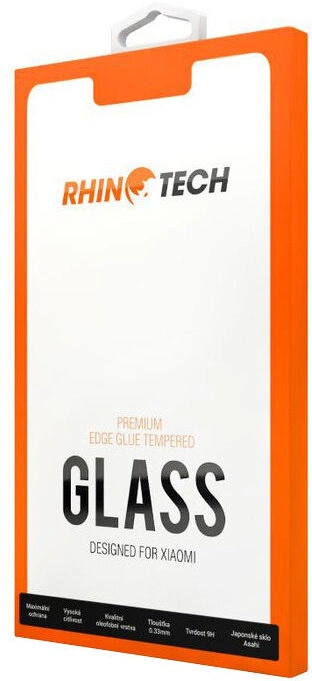 RhinoTech 2 tvrzené ochranné 2.5D sklo pro Xiaomi Note 8T (Full Glue), černá