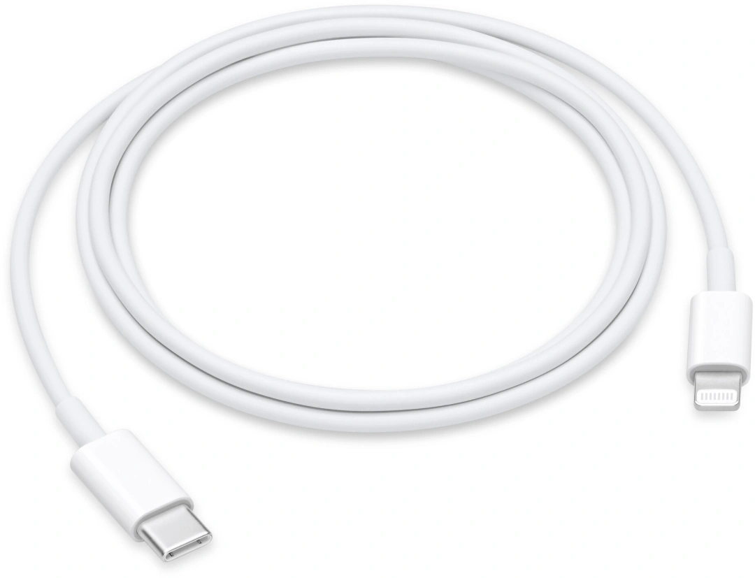 Apple kabel USB-C - Lightning, 1m, bílá