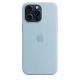 Apple iPhone 15 Pro Max Silicone Case s MagSafe, světle modrá