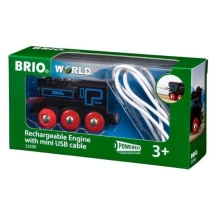 Brio WORLD 33599 Dobíjecí lokomovita s USB kabelem