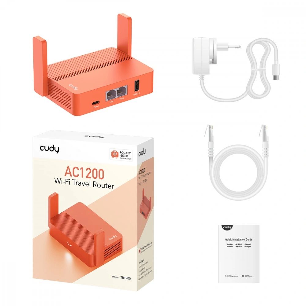 Cudy TR1200 - 2x 10/100, Wi-Fi 5, Dual-Band