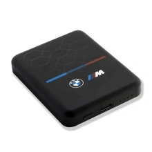 Bmw Indukční powerbanka BMW M Collection MagSafe 15W 5000mAh + černý kabel