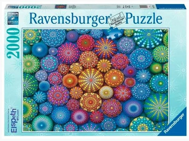 Ravensburger Puzzle Duhové mandaly 2000 dílků