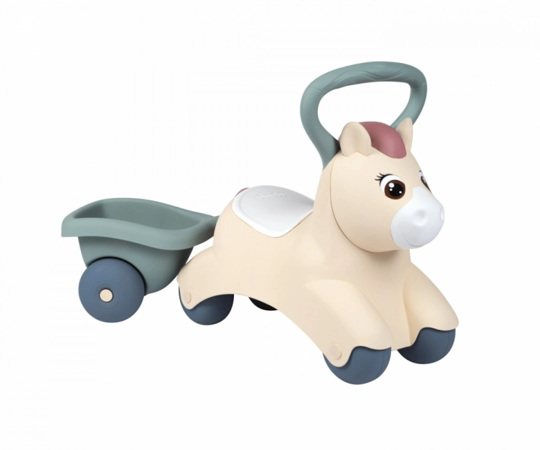 SMOBY Little First Pony Ride-On Pony s přívěsem