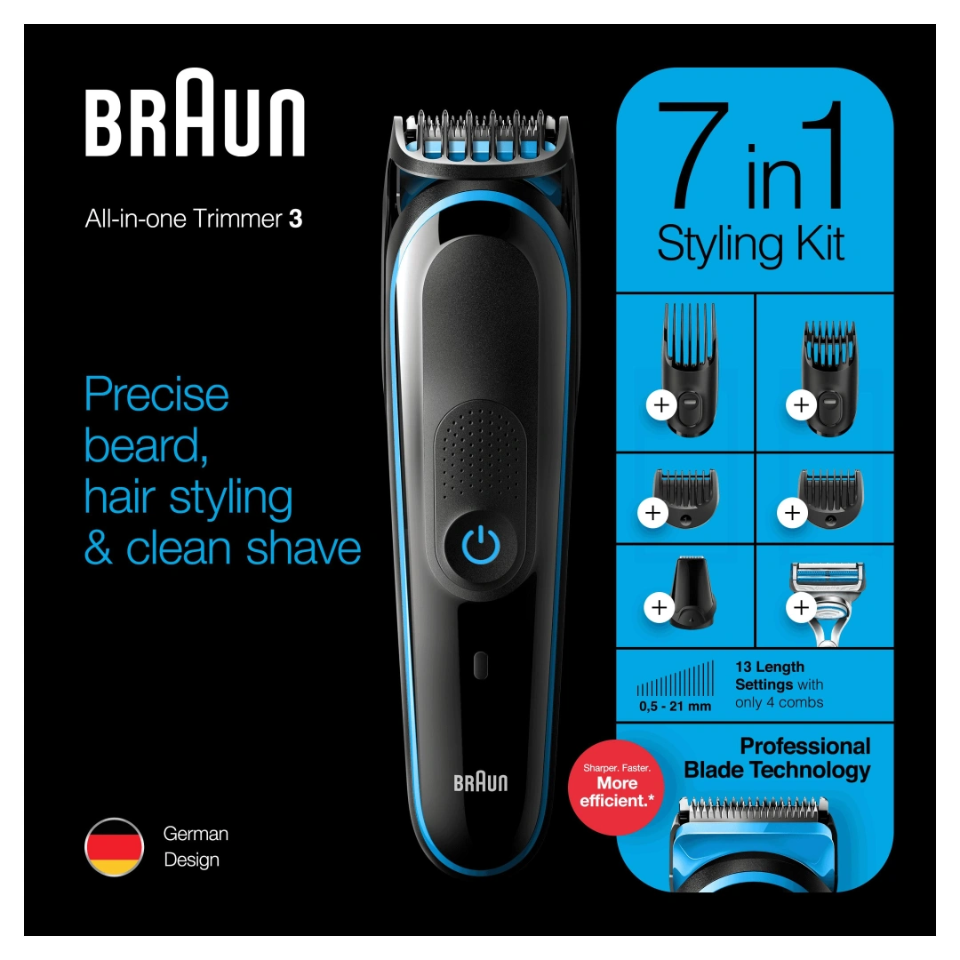 Braun MGK3242 Wet & Dry, zastřihovač vousů 