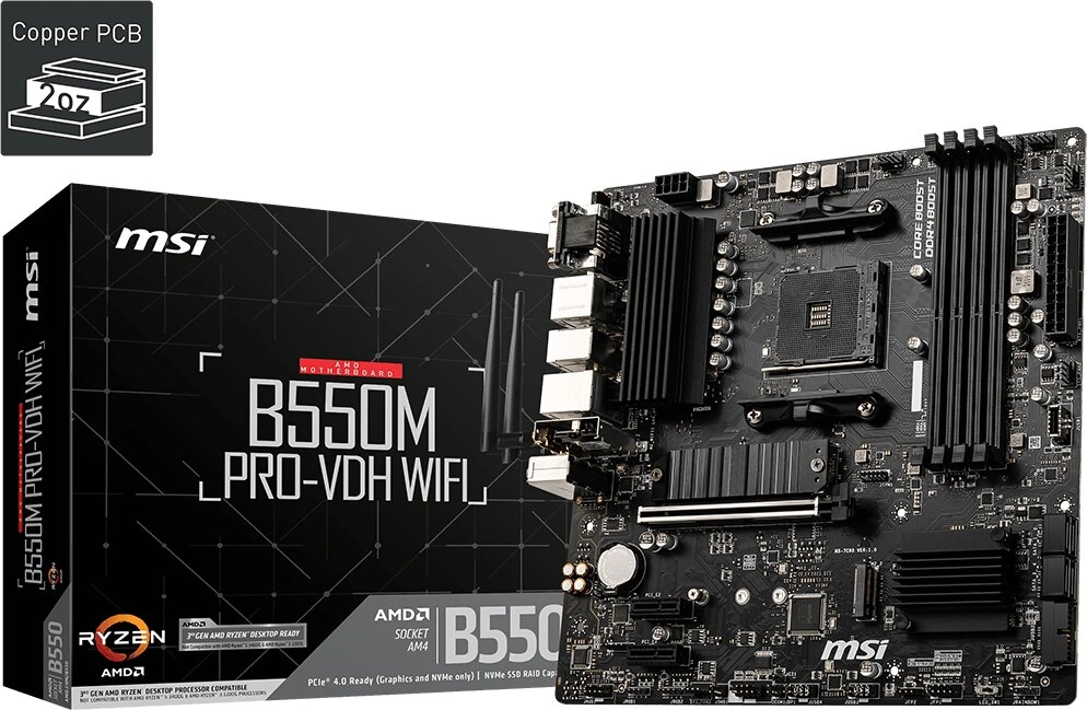 MSI B550M PRO-VDH WIFI - AMD B550 