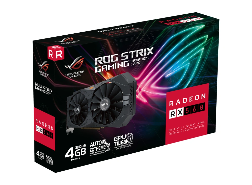 ASUS AMD Radeon RX 560 4 GB GDDR5 (90YV0HV0-M0NA00)