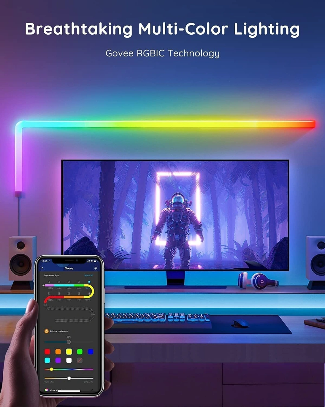 Govee Glide (6+1) SMART LED, TV, Gaming, Home - RGBIC (B6062301)