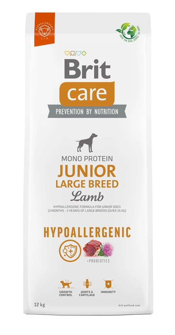 BritCare Hypoallergenic Junior Large Breed Lamb 12 kg