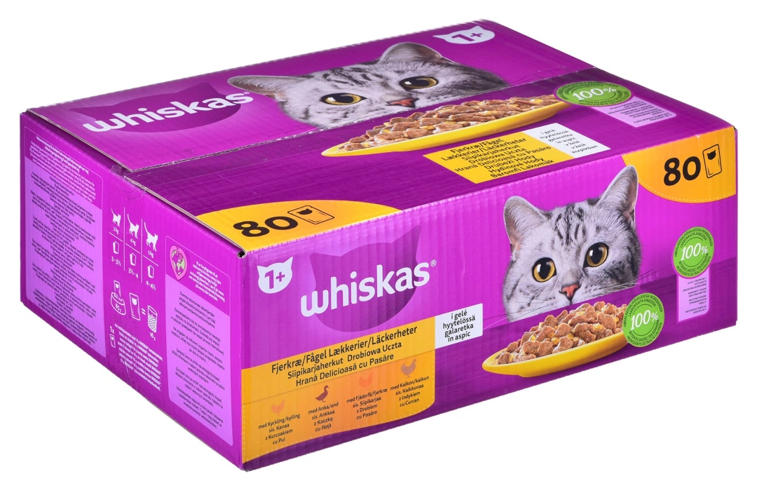 Whiskas Poultry Feasts in Jelly  80x85 g