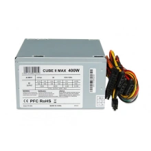 iBox CUBE II napájecí zdroj 400 W 20+4 pin ATX ATX Stříbrná