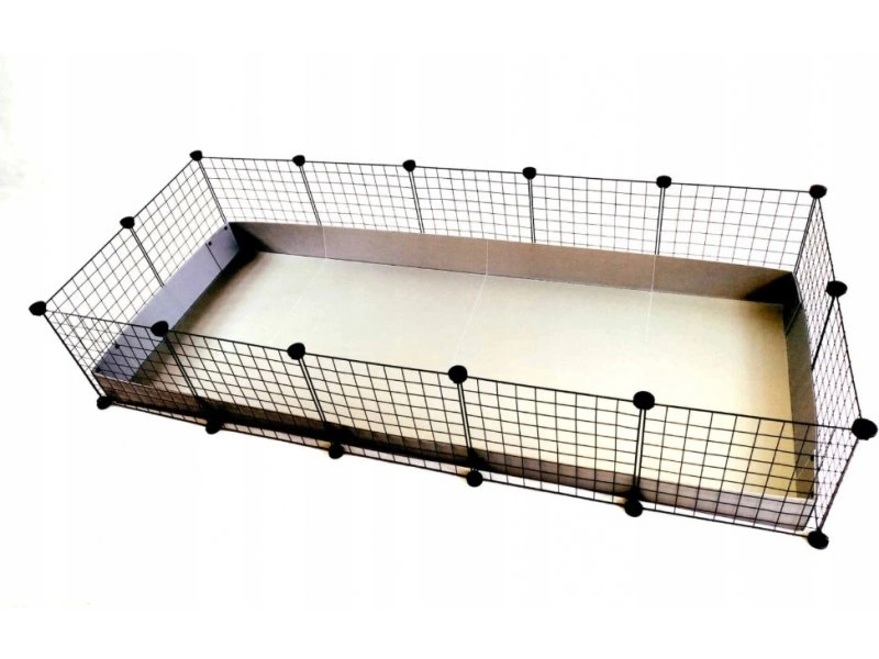 C&C modular cage 5x2 pig rabbit hedgehog silver 180 x 75 x 37 cm