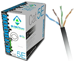 A-LAN KIU5OUTS305 síťový kabel Černá 305 m Cat5e