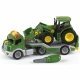 Traktor John Deere na transportéru 14 cm